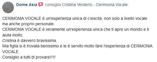 recensione life coach cerimonia vocale